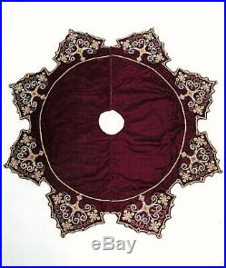 Katherine's Collection Gifts of Christmas Jeweled Velvet Tree Skirt, 14-914277
