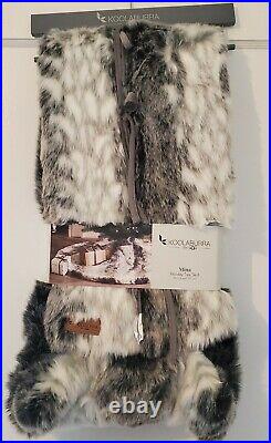 Koolaburra By UGG Tree Skirt Mina Faux Fur 54 In Gray White Thick