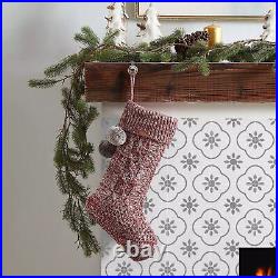 Koolaburra by UGG Carla Cable Knit Tree Skirt Red White W / 2 Stockings 3pc set
