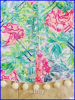 Lilly Pulitzer Floral Tree Skirt Bohemian Queen Print 47 Diameter Multicolor