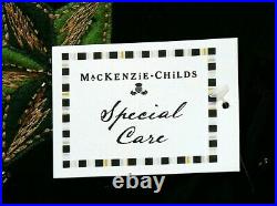 MacKenzie Childs 60 BLACK & ORNAMENTS CHRISTMAS TREE SKIRT BRAND NEW