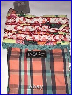 Matilda Jane Christmas Tree Skirt and 4 Stockings New Cottagecore Shabby Chic