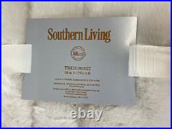 Most Amazing Southern Living White Faux Fur Tree Skirt 60 Christmas Winter NEW