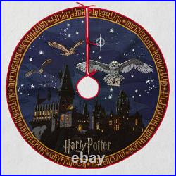 NEW 2020 Hallmark Harry Potter Hogwarts Magic Lights Christmas Tree Skirt OPTIC