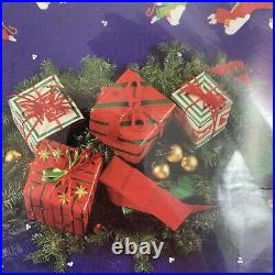 NEW Bucilla 82720 Christmas Tree Skirt Felt Applique Kit Nativity Blue Sz 43