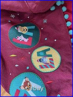 NEW Disney Parks Embroidered Christmas Tree Skirt Mickey Minnie