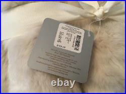 NEW Southern Living Faux Fur Tree Skirt WHITE Christmas HIGH QUALITY Retail $169
