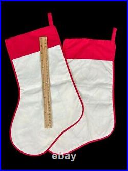 Noah's Ark Applique Christmas Tree Skirt 2 Stockings Wall Hanging Vtg Holiday