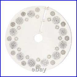 Park Hill Collection Holiday Splendor White Frost Tree Skirt