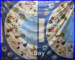 Peanuts A Charlie Brown Christmas Tree Skirt Tablecloth 2 Panels Sewing SNOOPY