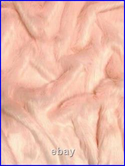 Pink Faux Fur Christmas Tree Skirt 48