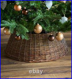 Plow & Hearth Large Willow Christmas Tree Ring Collar Holiday Tree Skirt Alte