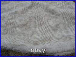 Pottery Barn Faux Fur tree skirt Quail Ivory NWT
