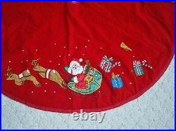 Red Christmas Tree Skirt