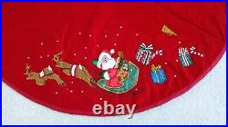 Red Velvet Christmas Tree Skirt Beautiful