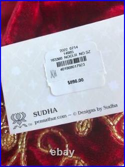 Sudha Pennathur Velvet Christmas Tree Skirt ($995) withtax