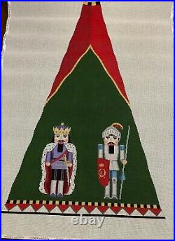 Susan Roberts Hand Painted Christmas Tree Skirt Nutcracker Panel
