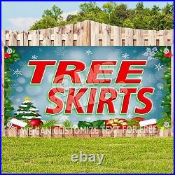 TREE SKIRTS Advertising Vinyl Banner Flag Sign Many Sizes CHRISTMAS