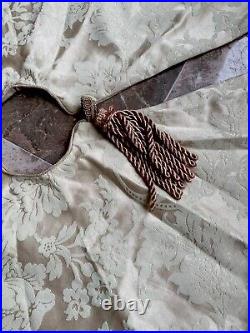 Tree Skirt & Matching Mantel Scarf Set Brocade Lined Neimans Gold/Cream $585