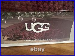 UGG Crimson Hand Knit 52 Round Tree Skirt NIB