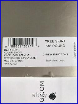 Ugg Dream Hand Knit Ivory Christmas 54 Tree Skirt NEW In Box