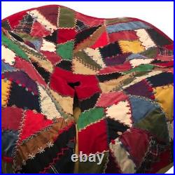 Vintage 60s Crazy Patch Chr Tree Skirt By House Of Hatton. 60 In