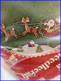 Vintage BUCILLA Jeweled Christmas Tree Skirt / Table Center Kit 2317 Sealed Rare