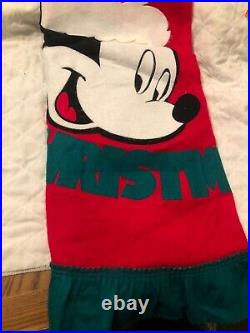 Vintage Felt Disney Santa Mickey Mouse Merry Christmas Tree Skirt 56