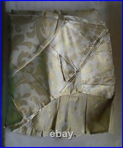 Vintage Martha Stewart Elegant Gold Lame Ruffled Christmas Tree Skirt 48 Rare