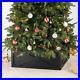 Washed Black Wooden Tree Collar Tree Stand Cover Christmas Tree Skirt Tree Box