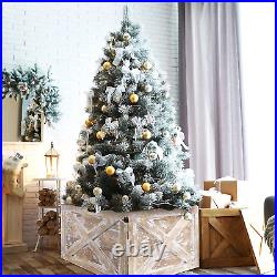 Wooden Tree Collar Box 24 X 24 X 14 Inches Oversized Christmas Tree Skirt Tree B